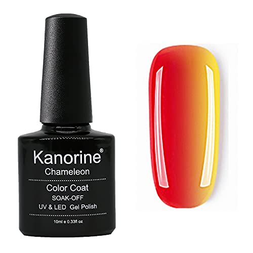 Kanorine Temperature Color Changing Gel Nail Polish - 10mL UV LED Soak Off Gel Kit for Manicures & Pedicures - Perfect for Home Nail Art, Parties, and Special Occasions