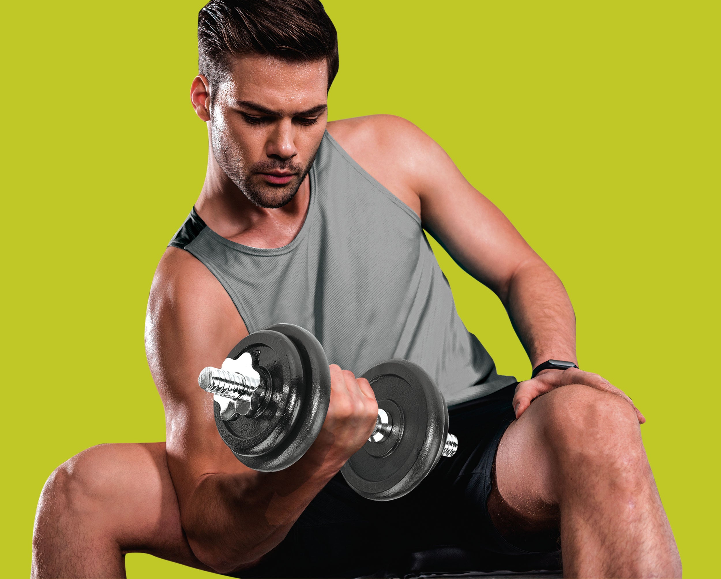 PRCTZ 40lb Adjustable Cast Iron Dumbbell Set with Storage Case - Home Gym Equipment for Strength Training, Weight Lifting & Fitness Workouts
