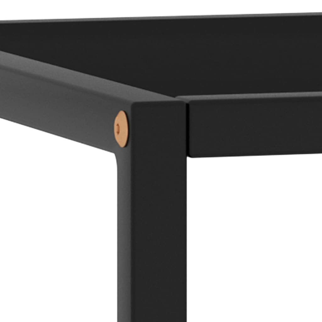 Modern Black Glass Coffee Table 35.4