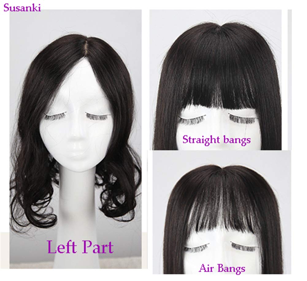 Clip-in Real Human Hair Toppers for Women | 12