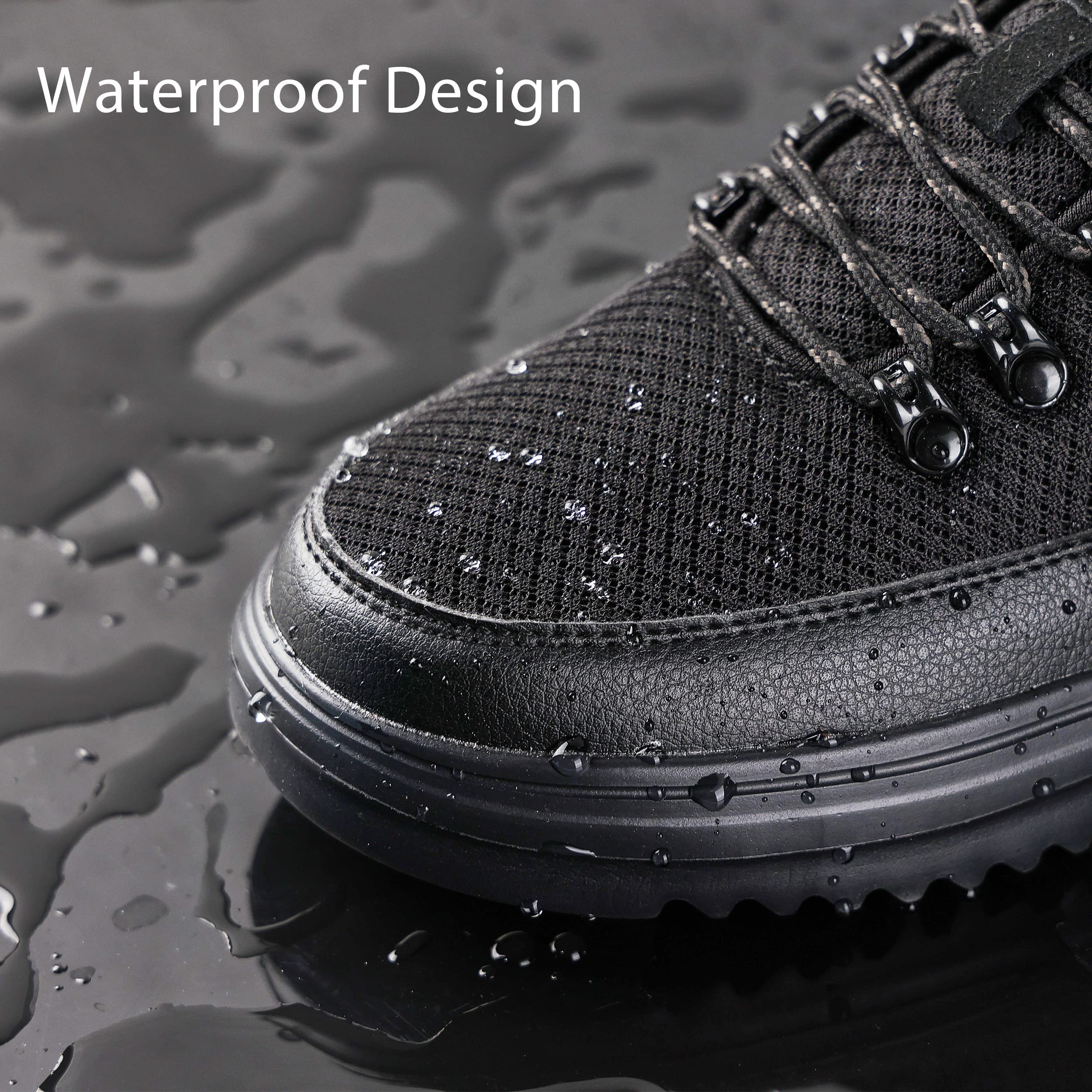 OrthoComfoot Men's Orthopedic Hiking Boots - Waterproof Walking Shoes for Plantar Fasciitis Relief, Lightweight Ankle Support Sneakers for Outdoor Activities & Foot Pain | Perfect for Hiking, Travel & Daily Comfort