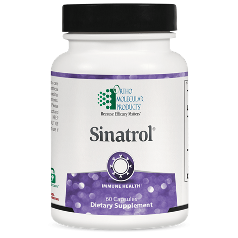 OrthoMolecular Products Sinatrol® - Natural Sinus Support & Allergy Relief Supplement | Immune Booster for Cold & Flu Season | Supports Healthy Nasal & Respiratory Function for Adults & Kids