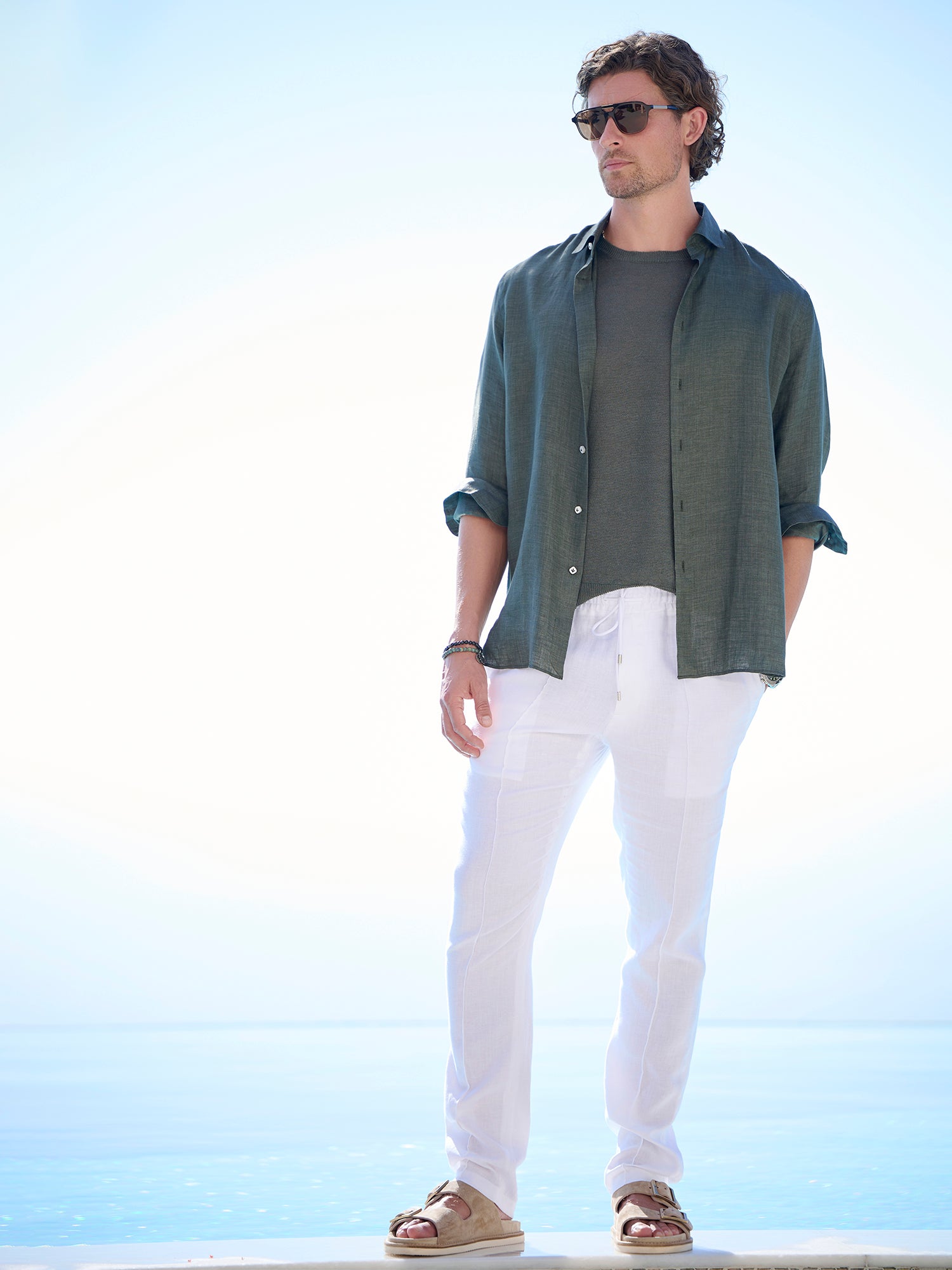 Premium Linen T-Shirt 769 0142 - Breathable & Comfortable Men's Casual Tee for Summer, Travel & Everyday Wear