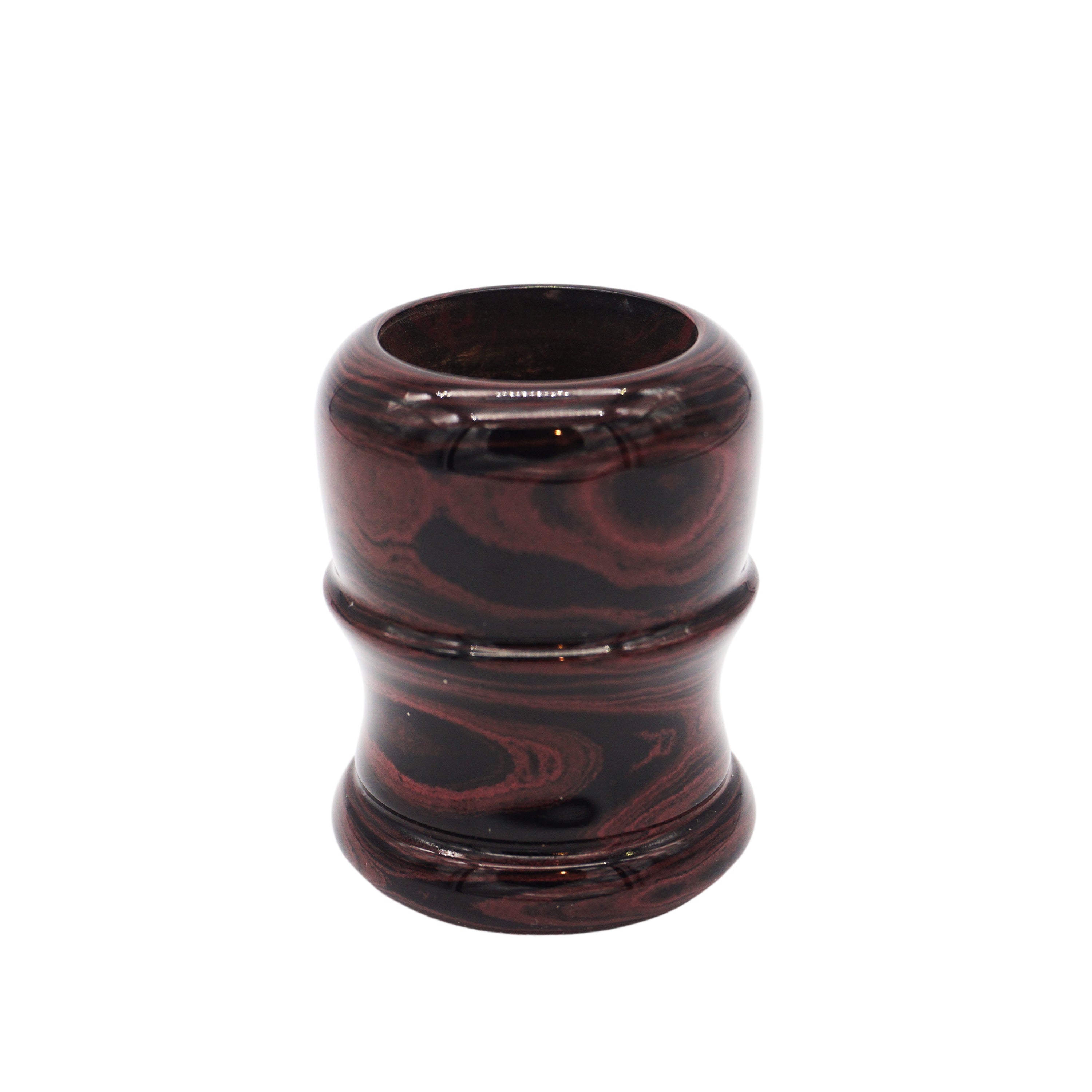 Premium Handmade Raspberry Ebonite Shaving Brush Handle - Fits 24mm & 26mm Knots - Perfect for Wet Shaving & Luxury Grooming Gifts