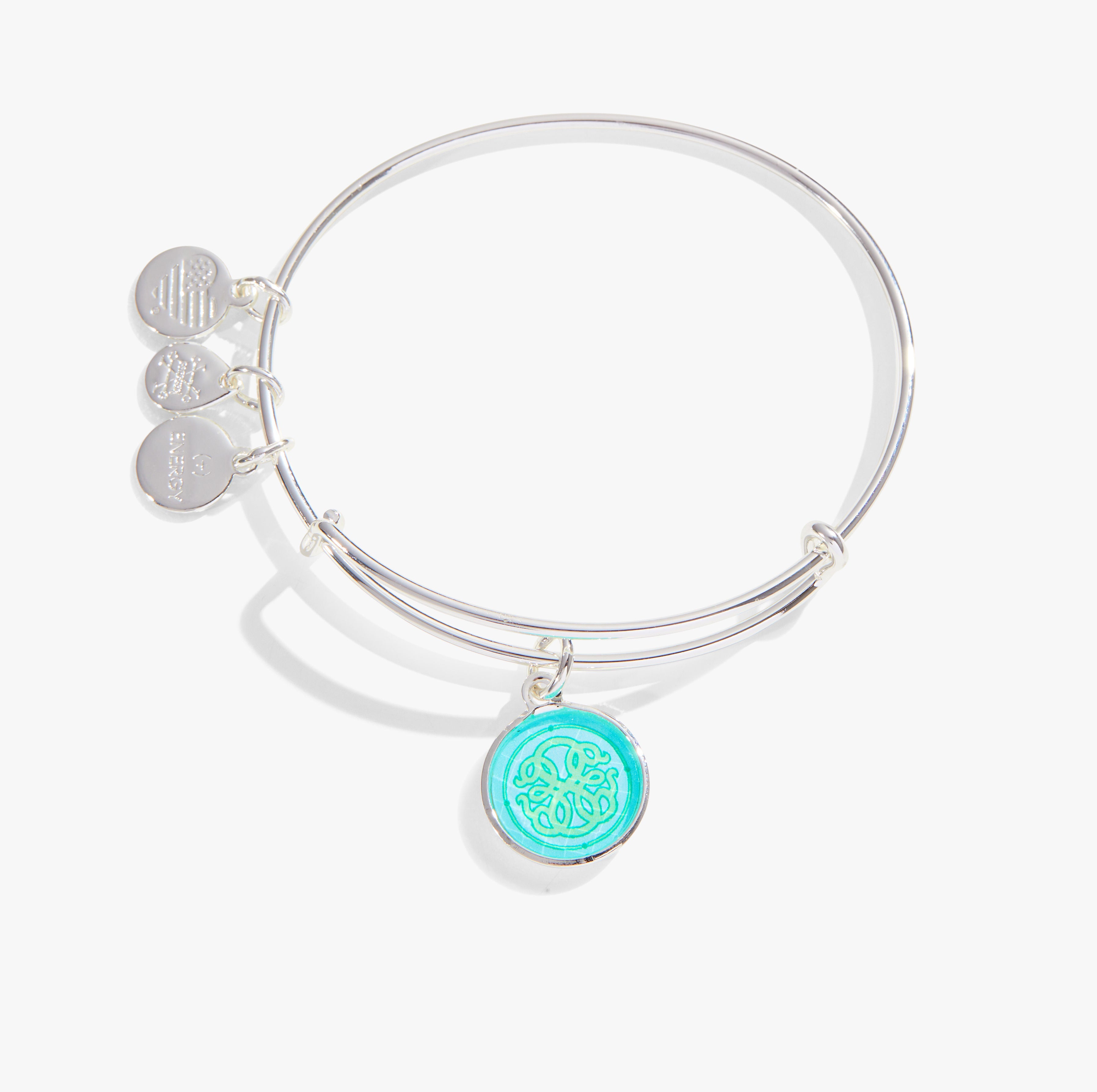 Path of Life Crystal Charm Bangle Bracelet - Spiritual Healing Jewelry for Meditation, Yoga & Positive Energy - Perfect for Gifts & Daily Wear