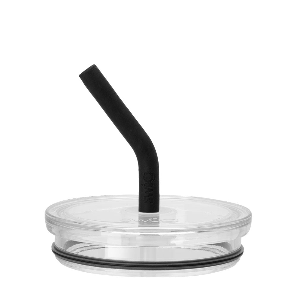 Large Black Straw Lid - Reusable & Durable Drinking Cover for Smoothies, Coffee, and Travel Cups - Perfect for Home, Office, and Outdoor Use