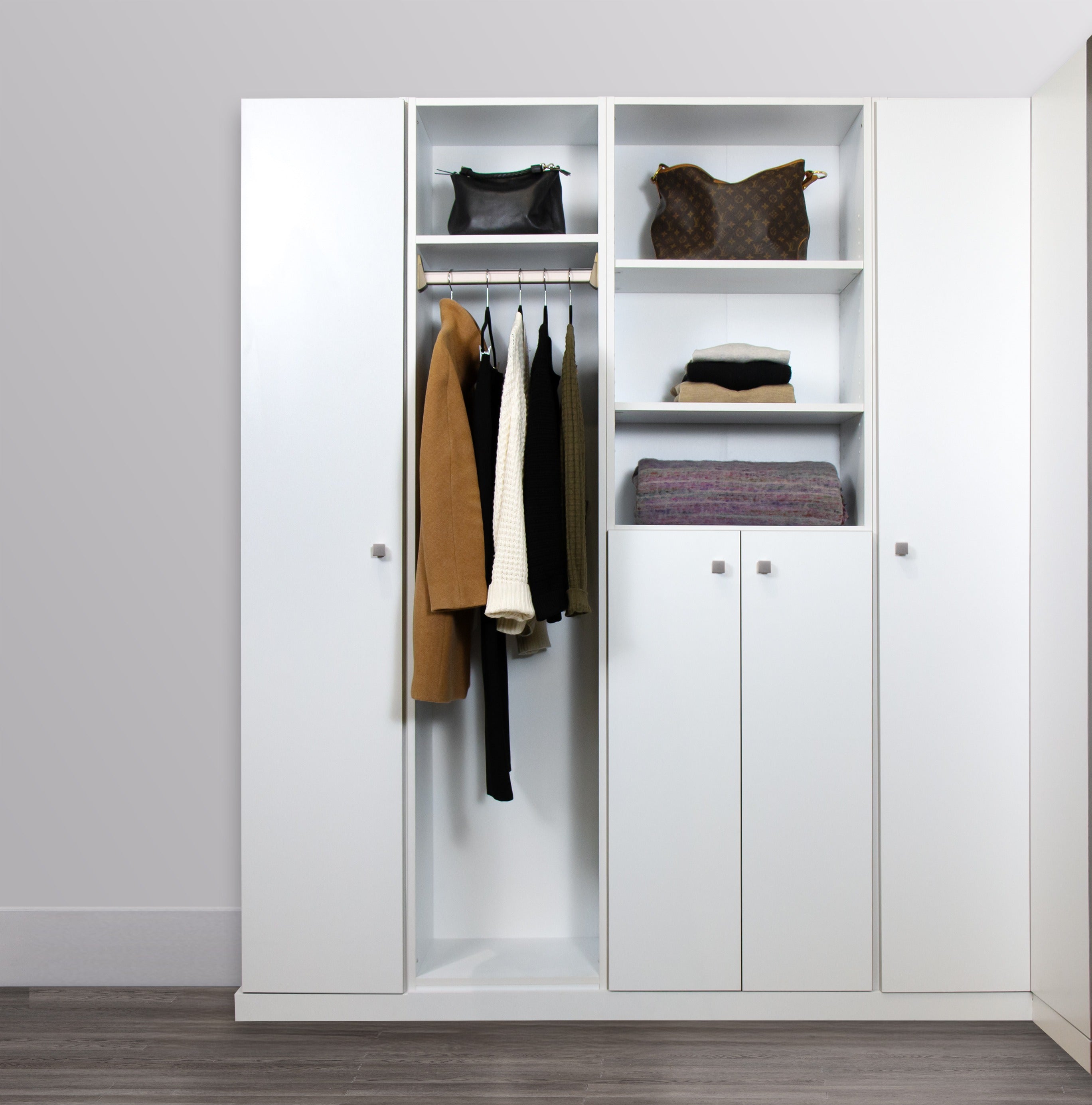Stylish Half Height Closet Doors by Gracious Home - Perfect for Bedrooms, Walk-in Closets & Small Spaces