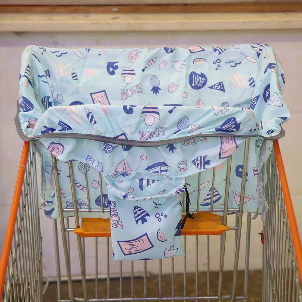 Baby Shopping Cart Cover - Soft Portable High Chair & Grocery Cart Cover for Infants & Toddlers | Perfect for Grocery Shopping, Dining Out & Travel