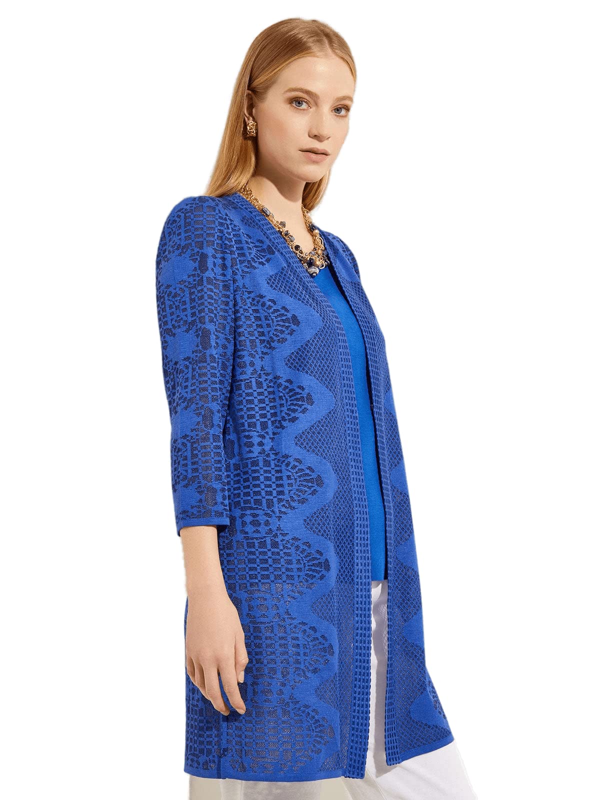 MISOOK Women's Knitted Woven Jackets - Stylish Casual Sweater Blazers & Cardigans for Work, Office, and Everyday Wear
