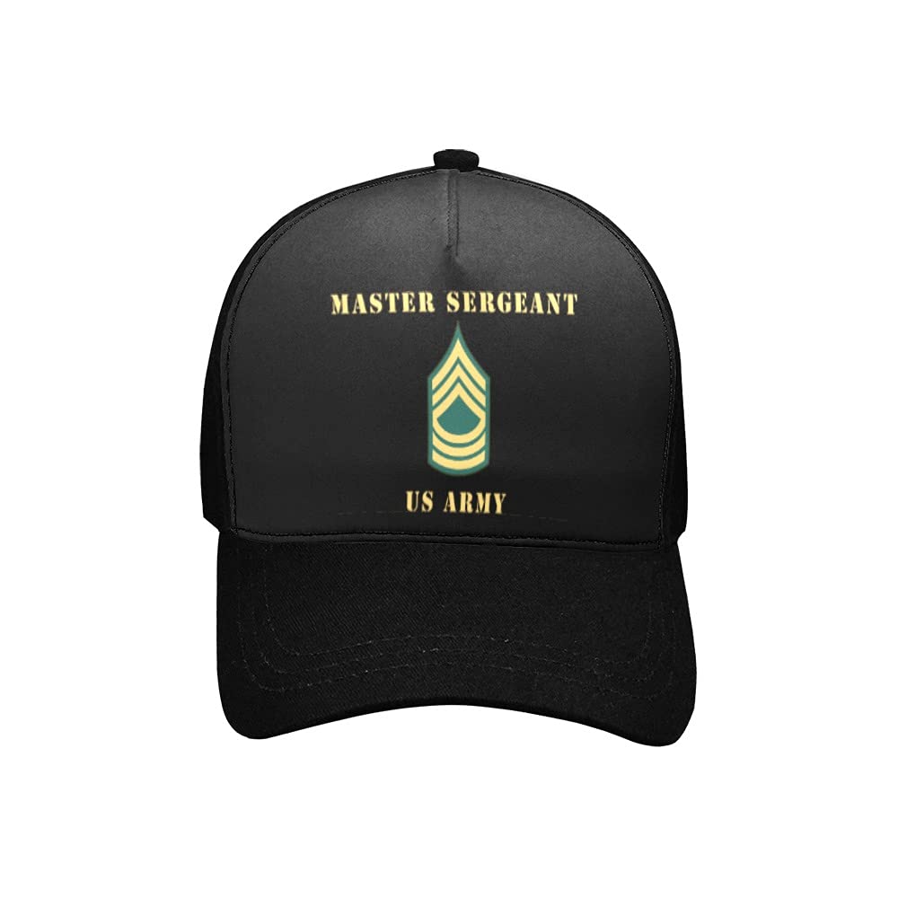 MSG Army Master Sergeant Hat - Military Cap for Outdoor & Events