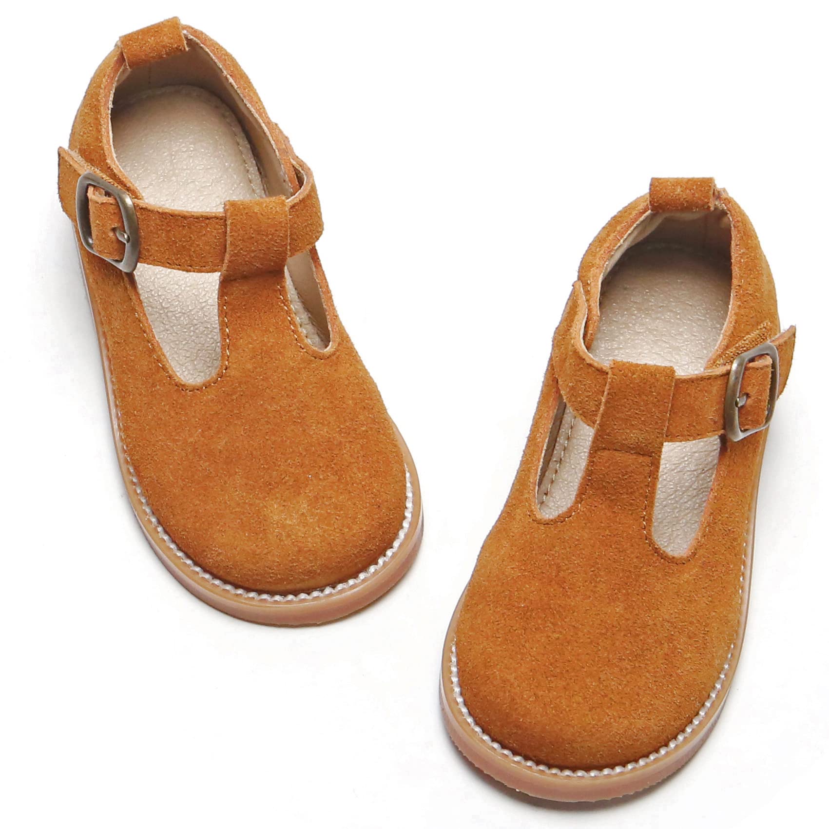 GINFIVE Toddler Mary Jane Flats for Girls - Comfortable Dress Shoes for Kids | Perfect for Weddings, Parties & School Events
