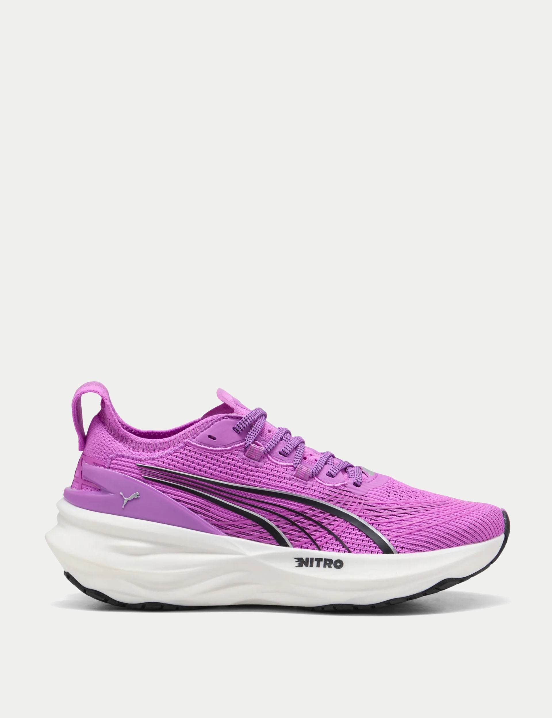 ForeverRun NITRO 2 Running Shoes for Men & Women - Lightweight Cushioned Athletic Sneakers in Pure Magenta/Black - Perfect for Jogging, Gym Workouts & Daily Walking