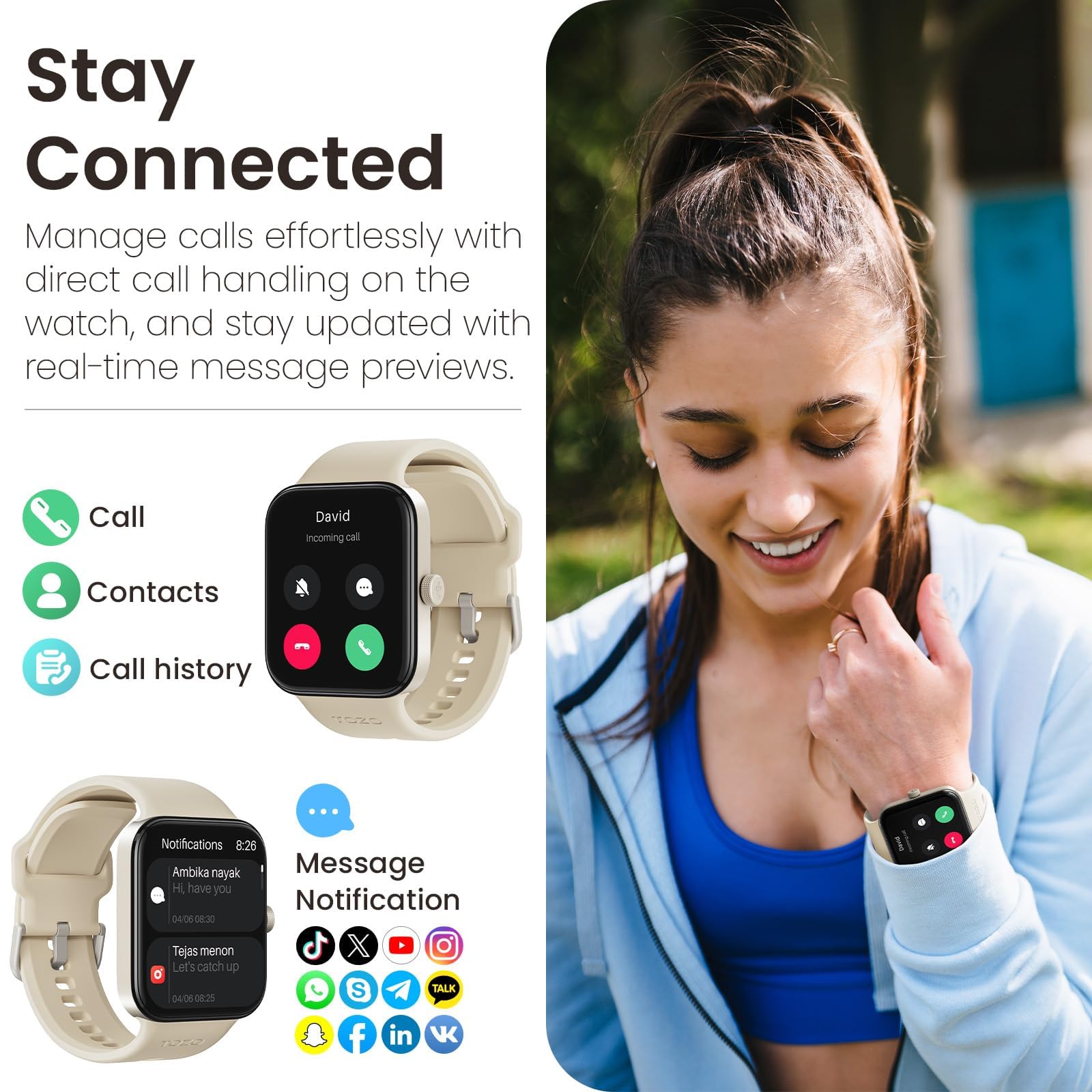 TOZO AMOLED S4 AcuFit One Smart Watch 1.78