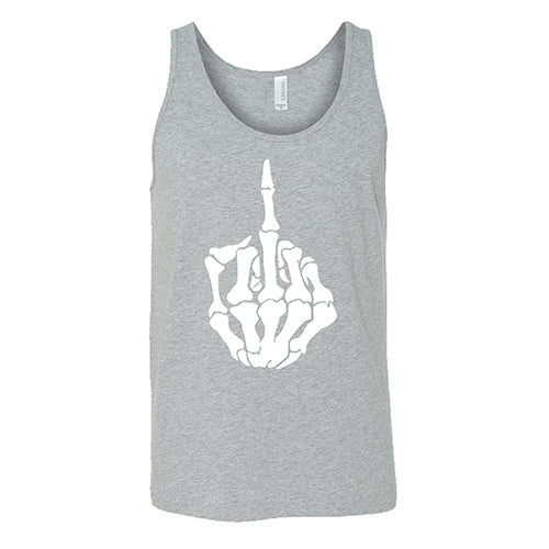 Funny Skeleton Middle Finger T-Shirt for Men & Women - Perfect for Halloween, Parties, and Casual Wear