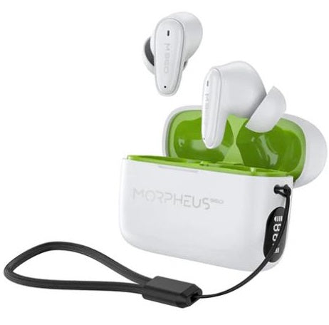 Morpheus m360 Nemesis True Wireless Bluetooth Earbuds - 20H Playtime, IPX5 Waterproof, Noise Cancelling, 4 Colors - Perfect for Gym, Running, Travel & Workout