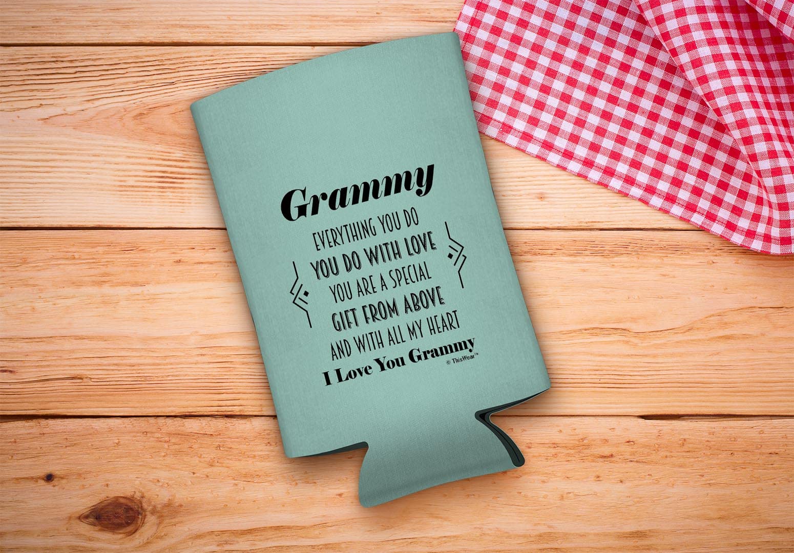 Inspirational Gift for Grammy - You Are a Gift From Above Poem - 48-Pack Ultra Slim Can Coolers - Perfect for Mother's Day, Birthday & Holiday Presents - Great for Parties, BBQs & Family Gatherings