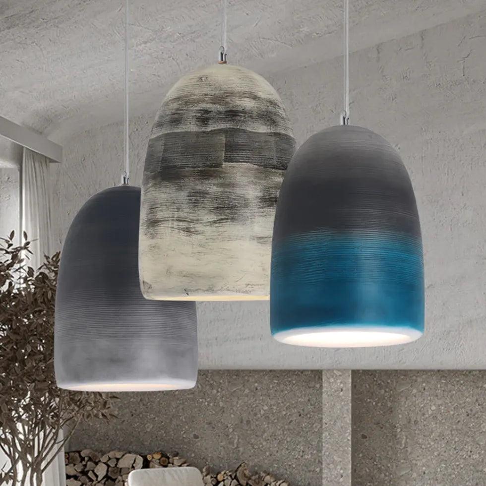 Modern Bell-Shaped Ceiling Light with Multiple Texture Options - Perfect for Living Room, Bedroom, and Dining Room Lighting
