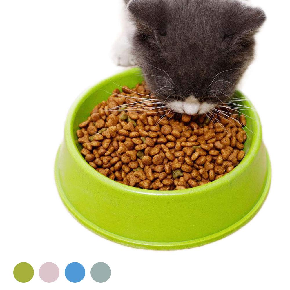 Premium Pet Food Bowl for Cats & Dogs - Non-Slip Stainless Steel Feeder with Wide Base for Wet/Dry Food & Water - Perfect for Home, Kitchen, or Outdoor Use (Random Color)