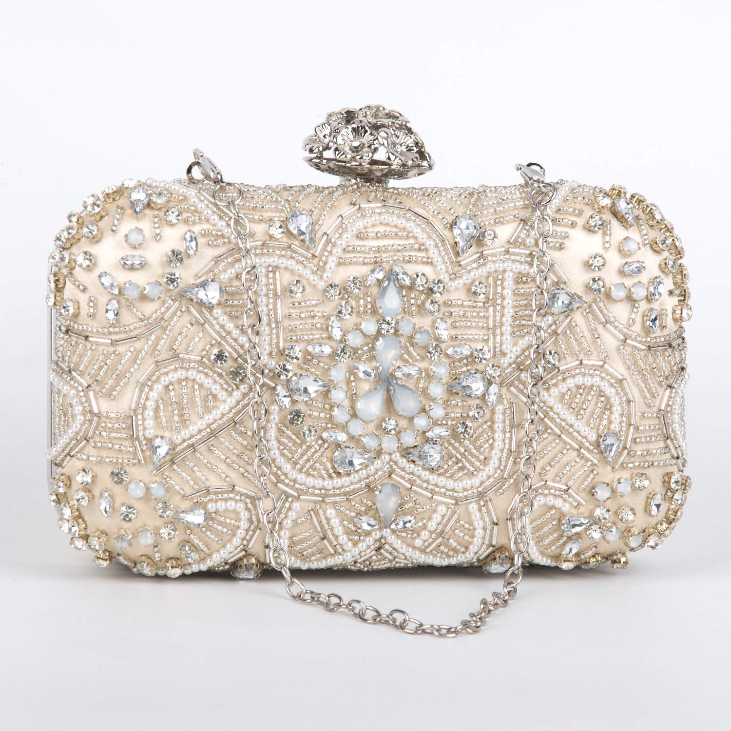 Elegant Women's Crossbody Clutch Evening Bag - Formal Classic Handbag Purse for Parties, Weddings & Special Occasions | Perfect for Date Nights, Cocktail Events & Evening Outings