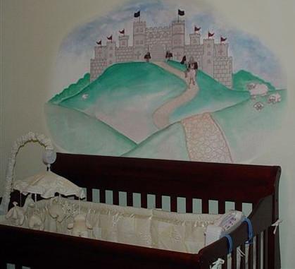 Knight Castle Mural Wall Sticker - Medieval Fantasy Decal for Kids Room, Nursery & Playroom Decor - Easy Peel & Stick Removable Vinyl Art