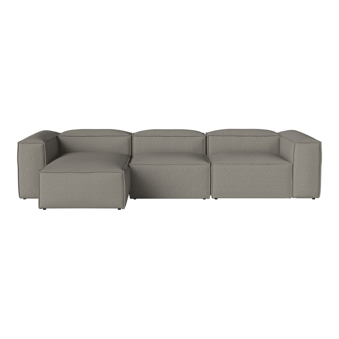Cosima 3-Seater Sofa with Chaise Lounge - Modern L-Shaped Sectional Couch for Living Room, Apartment & Small Spaces - Soft Fabric Upholstery & Sturdy Frame - Perfect for Relaxing, Entertaining & Family Movie Nights