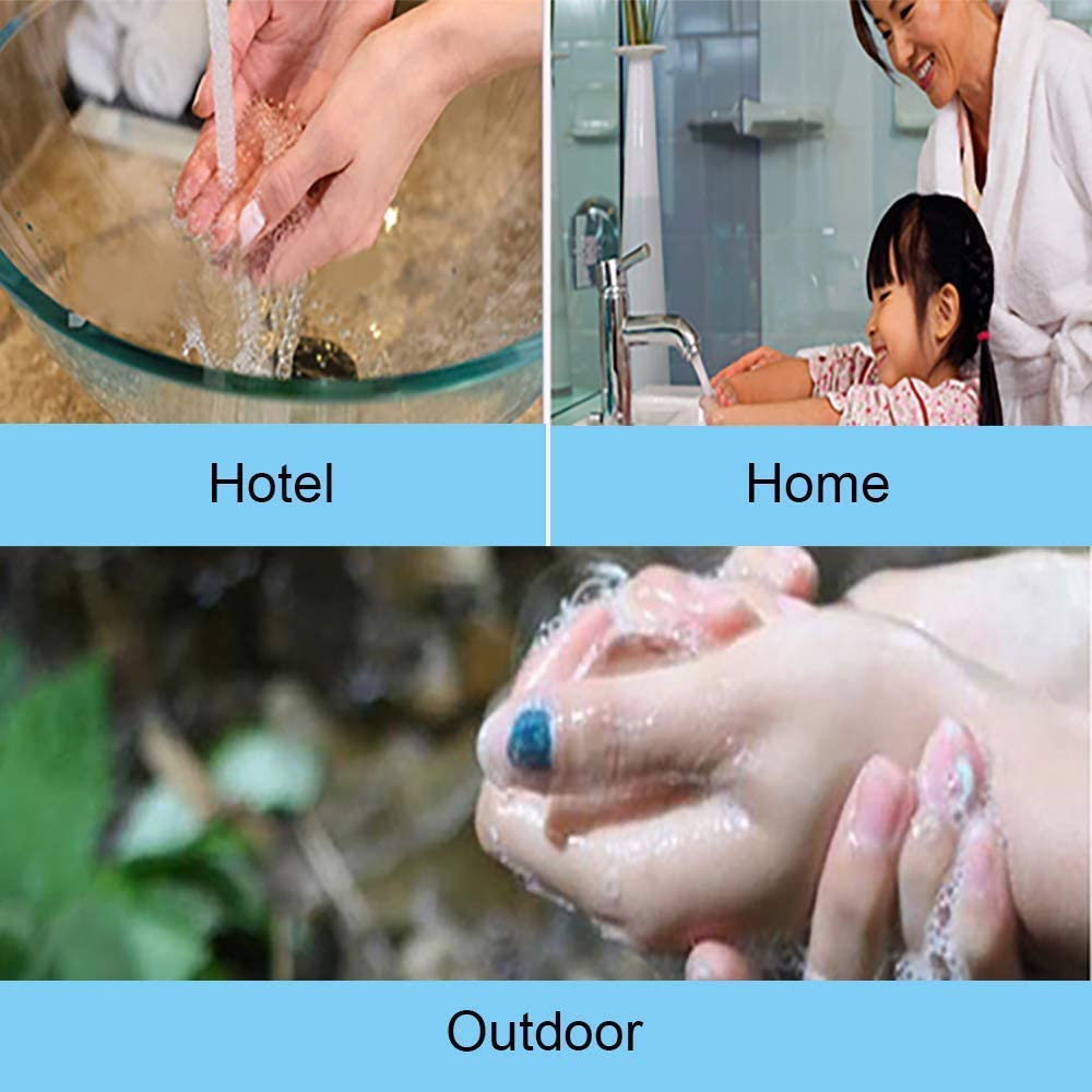 Eco-Friendly Travel Soap Sheets - Biodegradable Flower Petal Soap Flakes for Camping, Hiking & Hand Washing (6 Pack) | Portable Toiletries for Outdoor Adventures & Emergency Kits