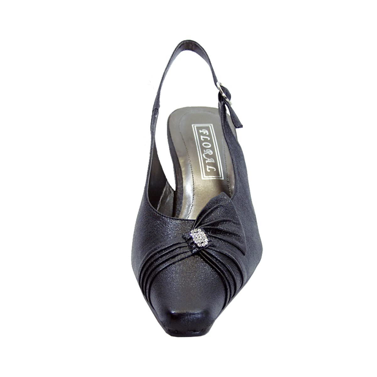 Floral Jaya Women's Wide Width Slingback Dress Pumps - Comfortable Heels for Work, Wedding & Special Occasions