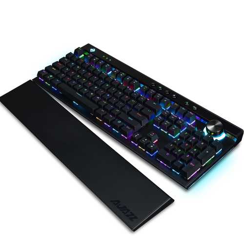Ajazz AK45 104-Key RGB Mechanical Gaming Keyboard with BOX Switches & Detachable Wrist Rest - Perfect for PC Gaming, Typing & Office Work