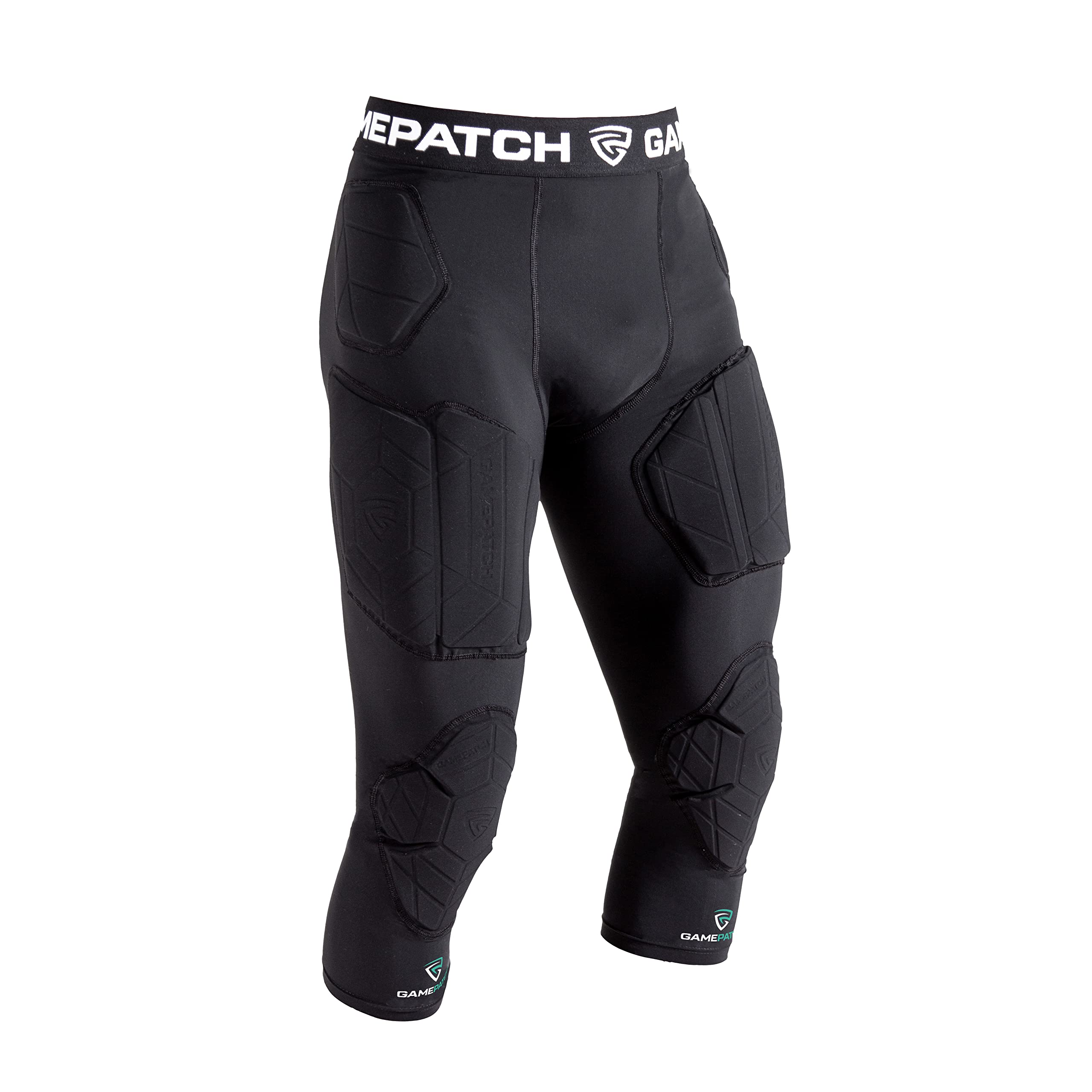 3/4 Compression Tights with Knee & Hip Protection | Shock Absorbing Technology for Men, Women & Kids | Perfect for Running, Yoga & Workouts