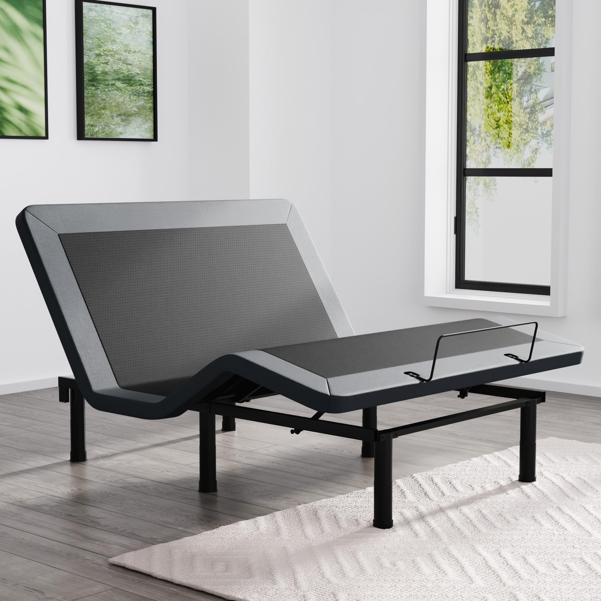 SunsGrove Queen Adjustable Bed Frame with Wireless Remote - Electric Zero Gravity Bed with Head & Foot Incline, Adjustable Height Base, Memory Presets & Anti-Snore Function - Perfect for Home, Office, and Guest Room Use