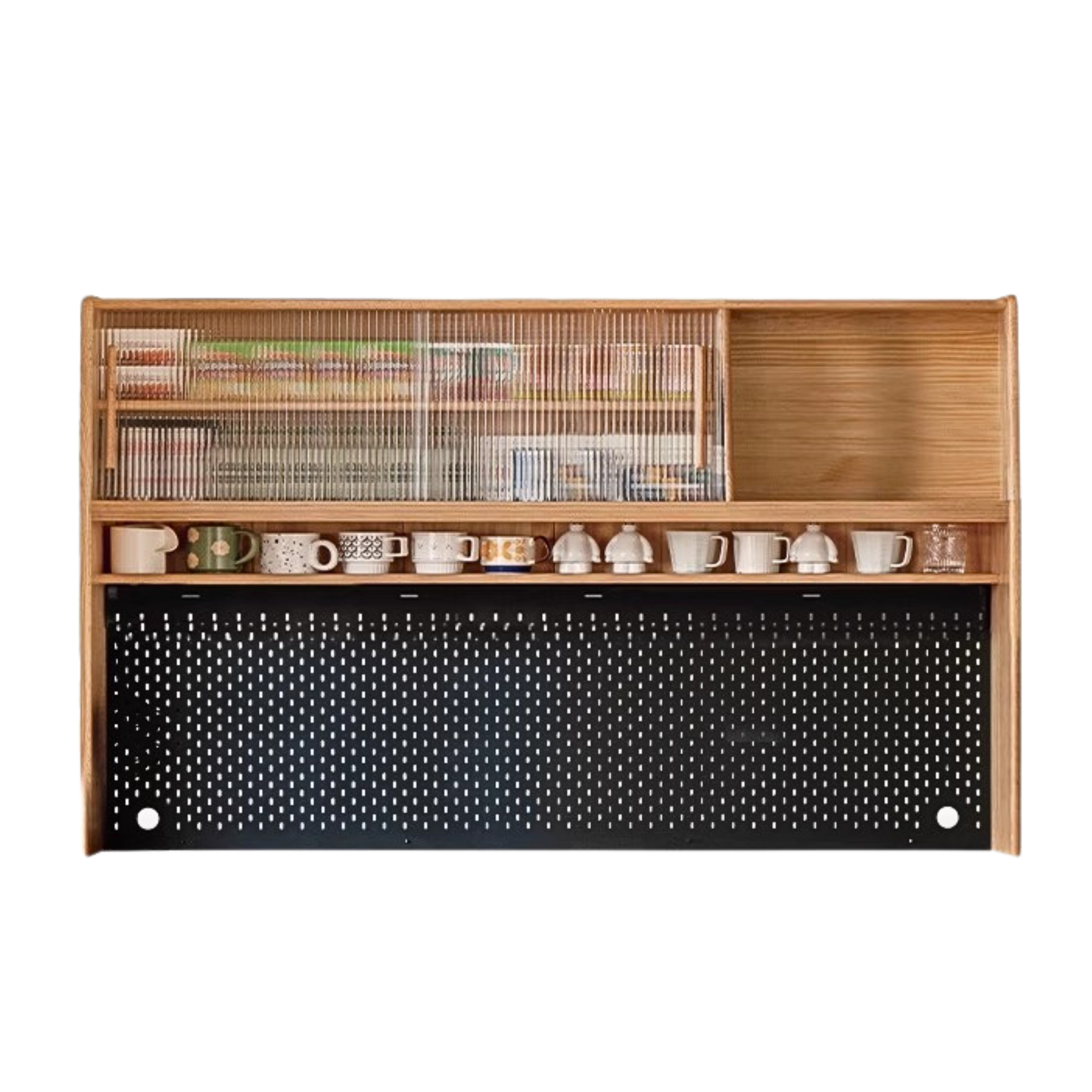 58.7x11x43.3 inch / 149x28x110сm/ Natural wood color/ sideboard upper shelf Ultimate Edition