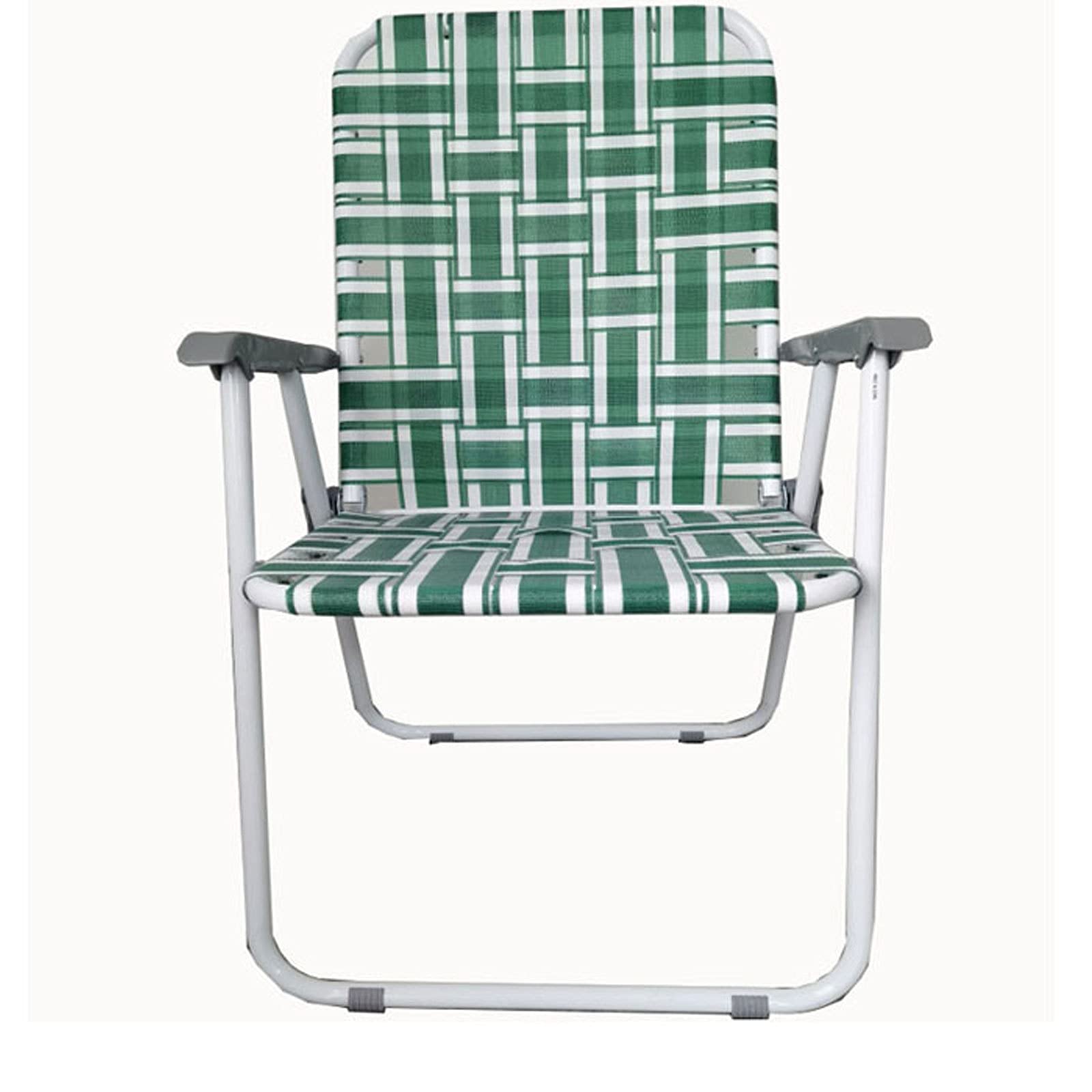 HJFGIRL Outdoor Folding Chair - Striped Patio Deck Chair for Garden, Camping, Beach, Picnic & BBQ Parties - Portable Lightweight Lawn Furniture for Backyard, Poolside & Outdoor Relaxation
