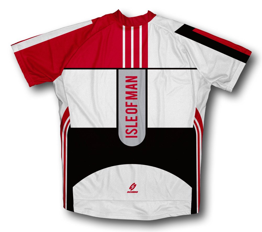 ScudoPro Women's Short Sleeve Cycling Jersey - Breathable Moisture-Wicking Bike Shirt for Road & Mountain Biking - Isle of Man Inspired Design for Outdoor Sports & Fitness Activities
