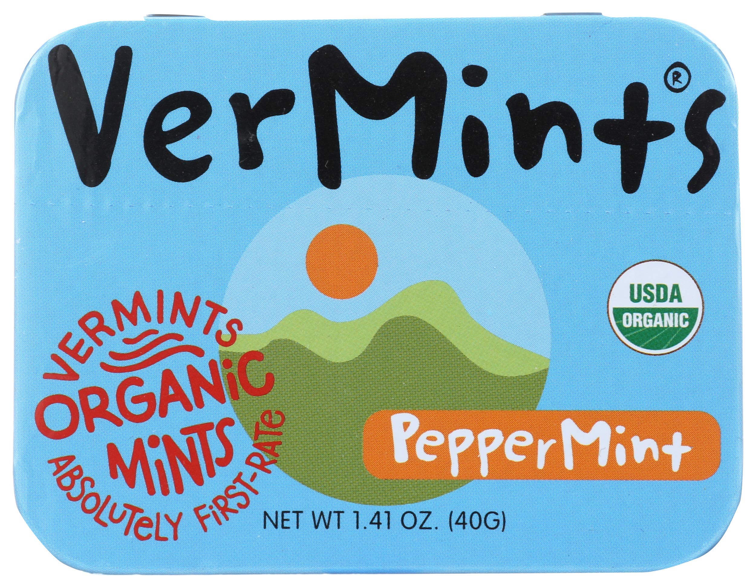 Vermints All Natural Peppermint Candy - Refreshing Breath Mints for Fresh Breath On-The-Go, Work & Travel