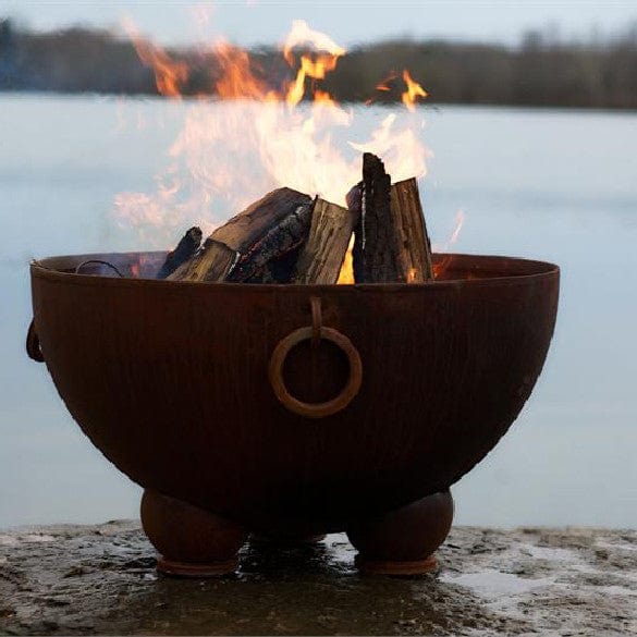 Premium Nepal Wood Burning Fire Pit for Outdoor Gatherings - Perfect for Backyard, Camping, and Patio Use