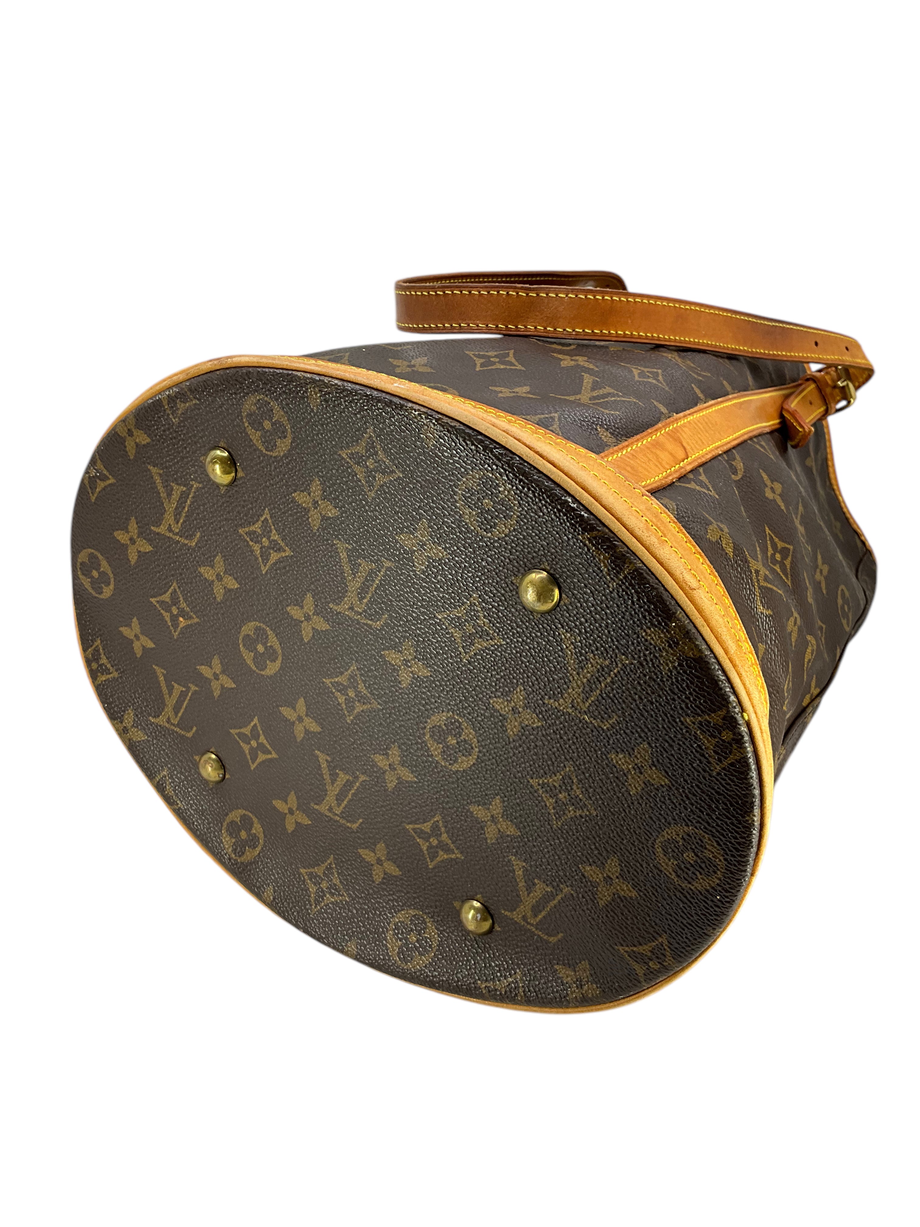 Authentic Louis Vuitton Monogram Canvas Bucket Bag GM - Luxury Designer Handbag for Women, Travel & Everyday Use