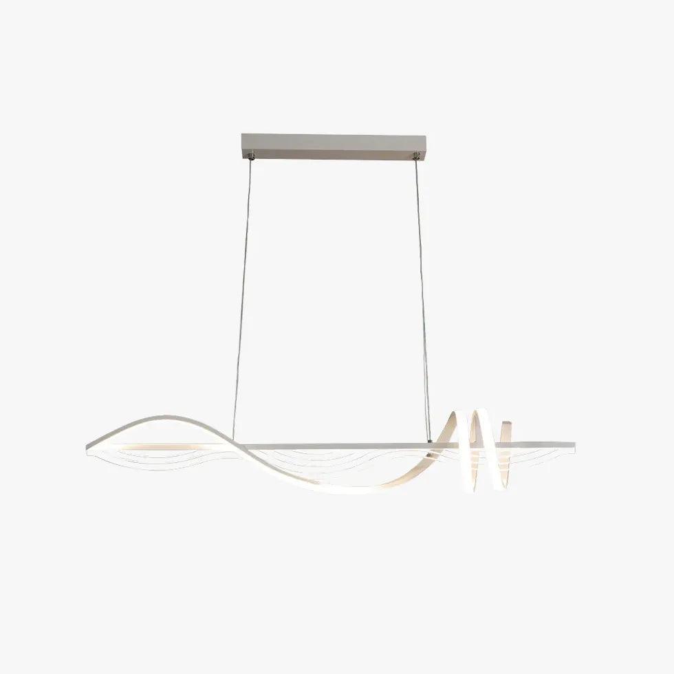 Modern Spiral LED Pendant Light for Dining Room - Elegant Ceiling Lighting Fixture for Kitchen Island, Breakfast Nook & Home Decor