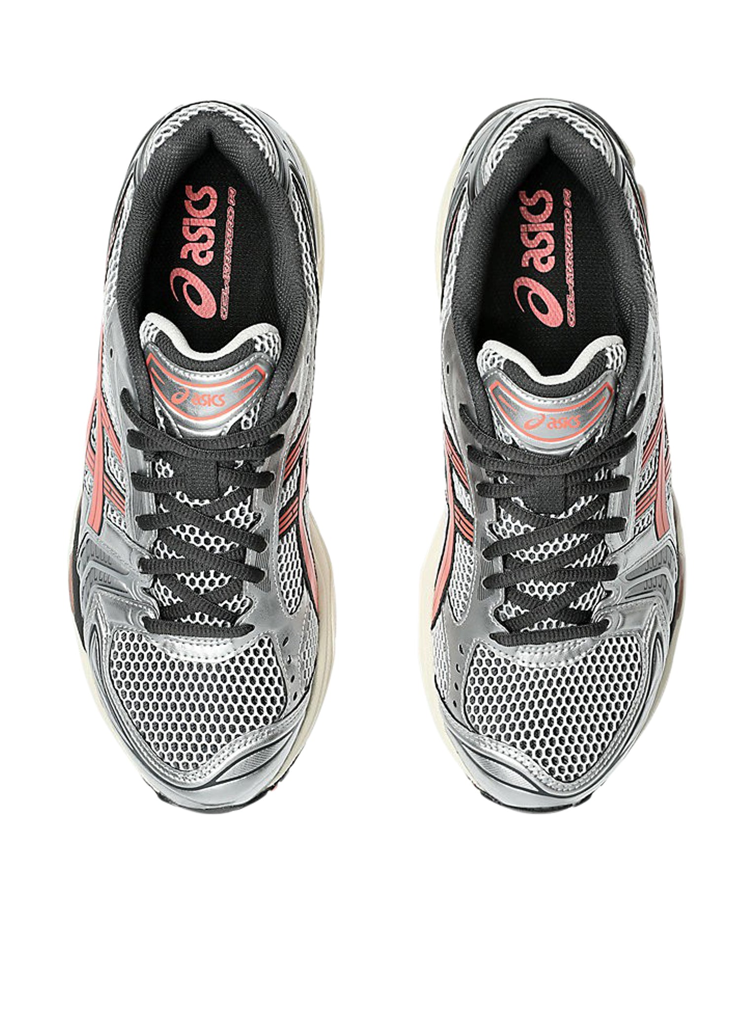 ASICS GEL-Kayano 14 Running Shoes for Men & Women - White/Papaya - Premium Cushioning & Support for Long-Distance Running, Jogging, and Workouts