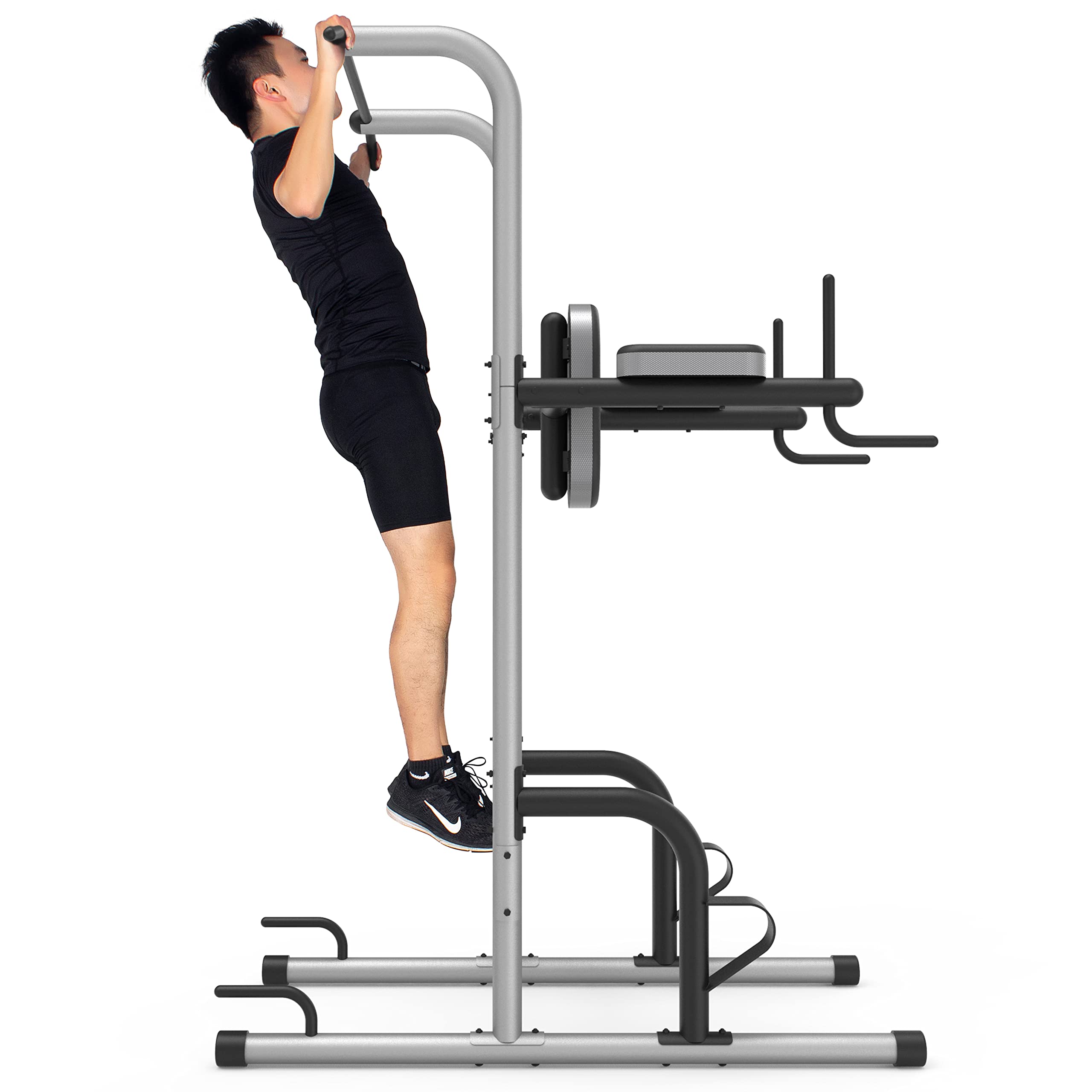 Leikefitness Multifunction Power Tower - Adjustable Pull Up Bar, Dip Station & Push Up Stand for Home Gym Strength Training | Perfect for Full-Body Workouts, Muscle Building & Calisthenics Exercises