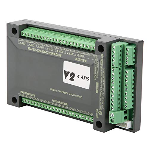 6-Axis NVEM CNC Controller with Ethernet MACH3 Motion Control Card | PWM Spindle Output for Machine Tools | Perfect for CNC Routers, Engraving Machines & Industrial Automation Systems