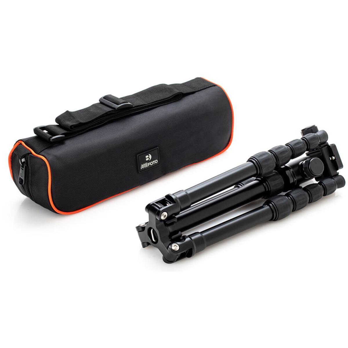 Benro MeFOTO BackPacker Classic Aluminum Travel Tripod with Ball Head - Lightweight Compact Camera Tripod for DSLR & Mirrorless Cameras - Perfect for Travel, Hiking & Outdoor Photography (Black)