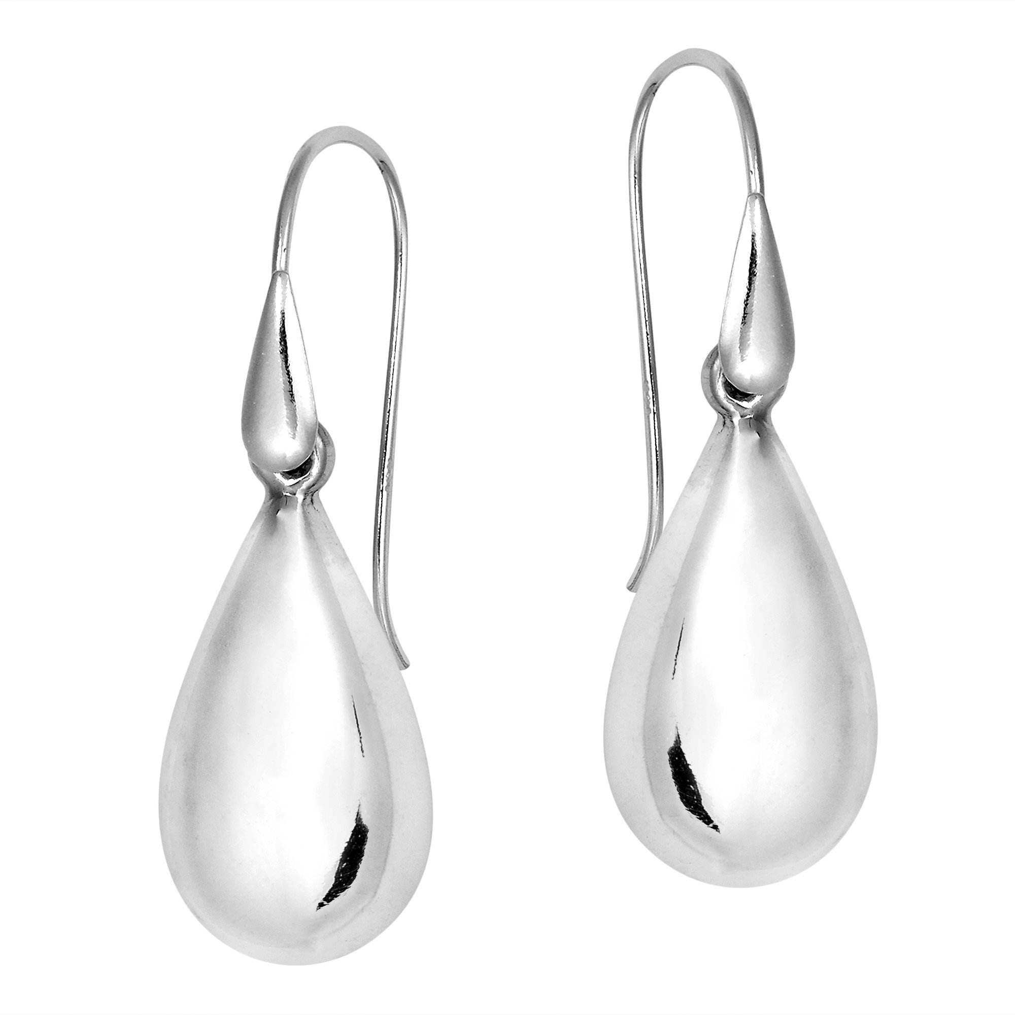 Modern Chic Teardrop .925 Sterling Silver Dangle Earrings for Women - Elegant Everyday & Party Jewelry Gift