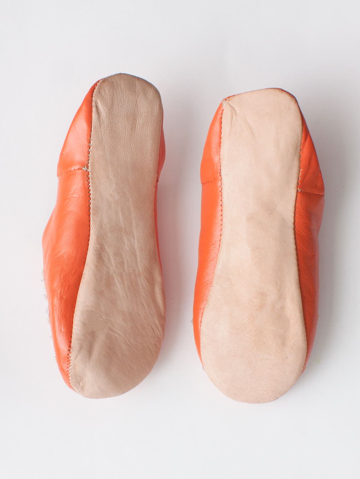 Stylish Moroccan Babouche Sequin Slippers in Vibrant Orange | Comfortable & Fashionable House Shoes for Women | Perfect for Home, Lounge & Boho Chic Outfits