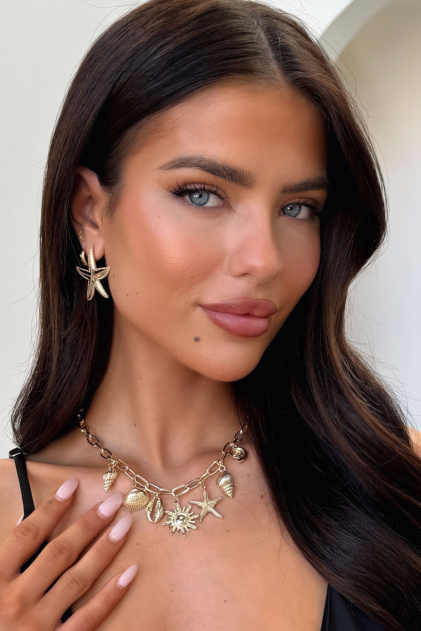 Elegant Coralie Gold Necklace for Women - Perfect for Weddings, Parties & Everyday Wear
