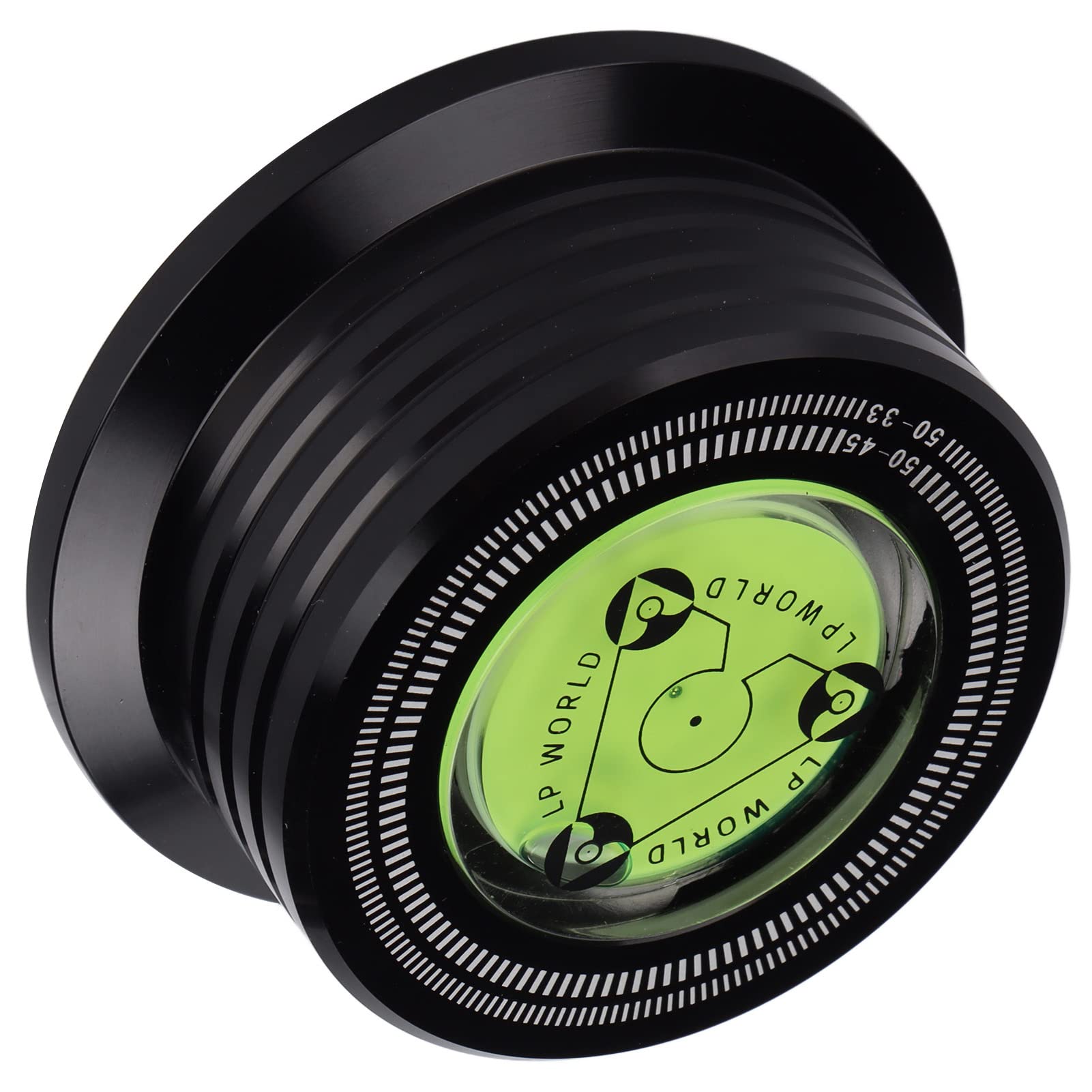 High Accuracy Record Turntable Clamp - Anti-Vibration Stabilizer for LP Vinyl Players | Prevents Shaking & Improves Sound Quality | Perfect for DJs, Audiophiles & Home Music Enthusiasts (Black)