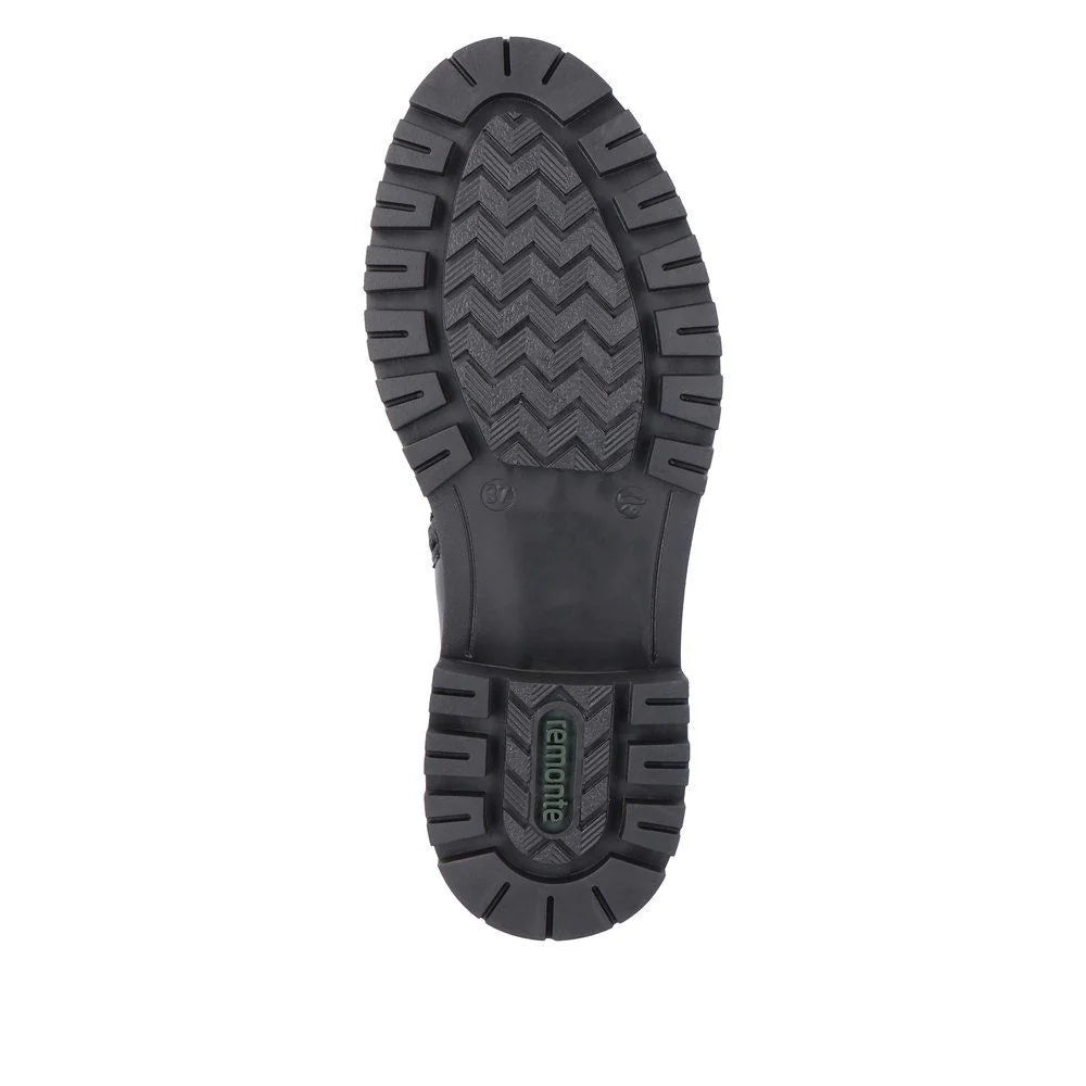 Rieker D2282 Black Women's Comfortable Slip-On Shoes for Work, Walking & Casual Wear