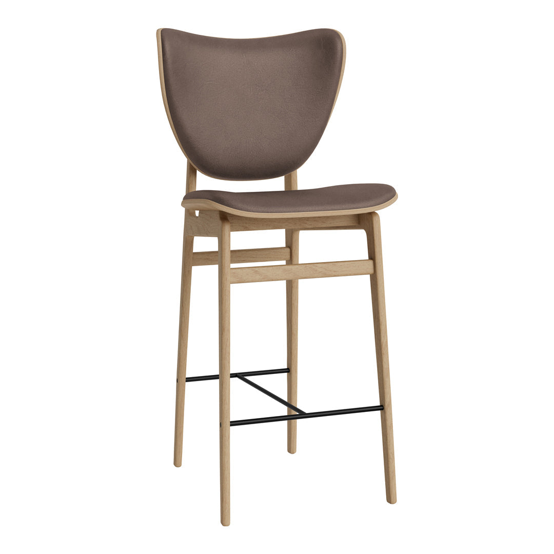 Elephant Counter Chair - Upholstered Bar Stool with Back Support for Kitchen Island, Breakfast Nook & Home Decor