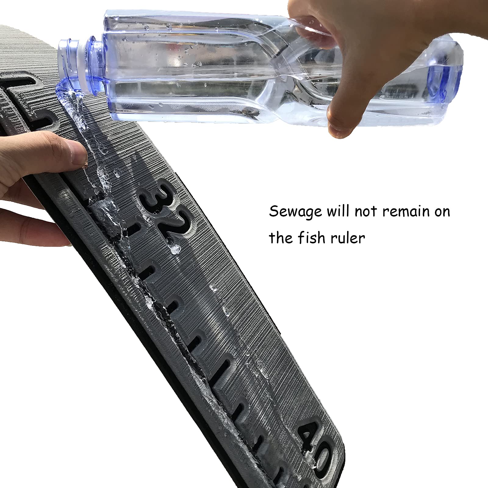 KXKZREN 40 Inch Foam Fish Measuring Ruler - Waterproof, UV Resistant, Easy to Clean - Perfect for Fishing Boats, Yachts, Kayaks & Outdoor Angling Adventures