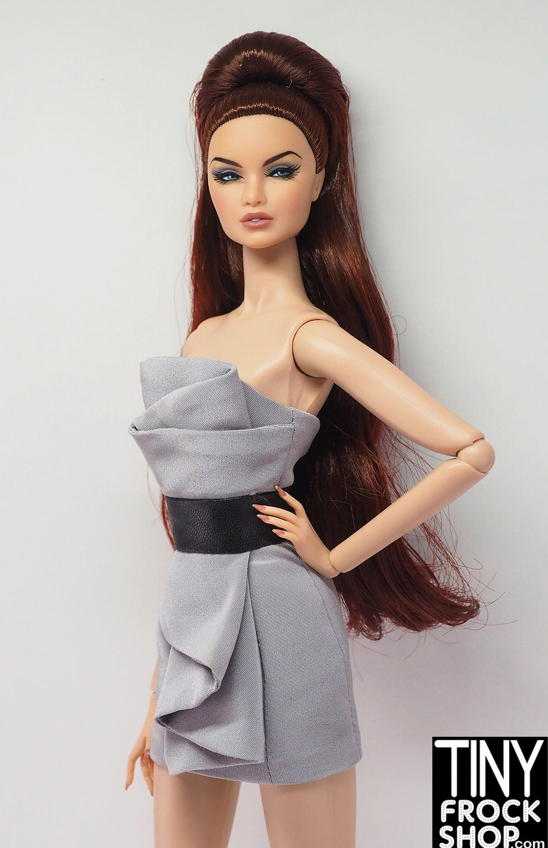 Ayumi Grey Origami Dress for Women - Elegant Folded Design, Comfortable & Stylish - Perfect for Office, Parties & Special Occasions