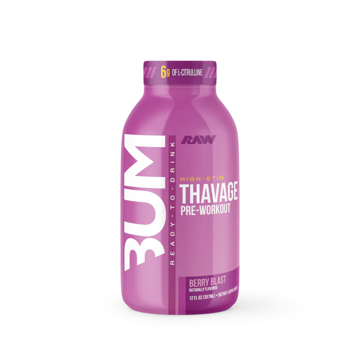 CBUM THAVAGE Pre Workout RTD - Energy Boosting Drink for Gym & Fitness | Pre-Workout Supplement for Muscle Growth & Endurance | Perfect for Bodybuilding, Weightlifting & Athletic Performance